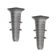 Угол внутренний Идеал Деконика 70 мм алюминий темный Г-профиль (2 шт.)