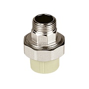 Муфта полипропиленовая Valfex разъемная (американка) 20 мм х 1/2 НР(ш) серая (10156015Г)
