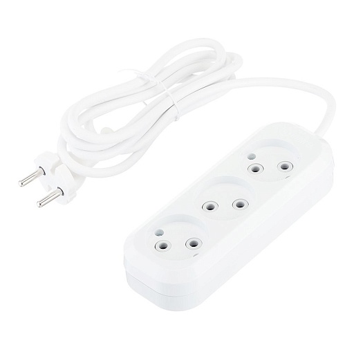 Удлинитель Makel 3 розетки 2 м ПВС 2х0,75 кв.мм 10 А 2,2 кВт белый (MGP122) Удлинитель Makel 3 розетки 2 м ПВС 2х0,75 кв.мм 10 А 2,2 кВт белый (MGP122)