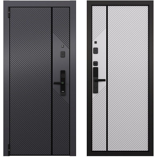 Дверь входная Torex Талса Смарт левая оскуро - бьянко 860х2050 мм с электронным замком