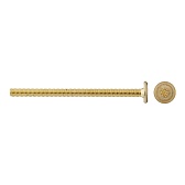 Винт мебельный латунированный M6х90 мм плоская головка HEX (4 шт.)