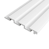 Панель декоративная из экополимера 3D 130х3000х15 мм Солид 4 UHD 01-130L белая 0,39 кв.м Панель декоративная из экополимера 3D 130х3000х15 мм Солид 4 UHD 01-130L белая 0,39 кв.м