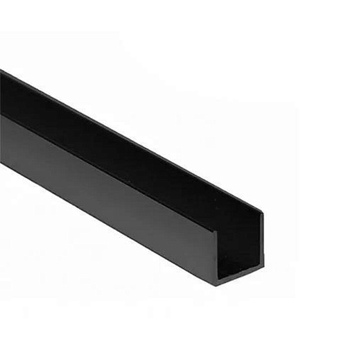 Планка торцевая черная 600х6 мм