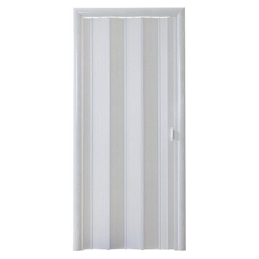 Дверь раздвижная гармошка 690-840x2020 мм ясень серый Дверь раздвижная гармошка 690-840x2020 мм ясень серый