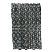 Штора для ванны Fora Мариголд 1800х1800 мм полиэстер синяя (FOR-OL11)