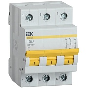 Выключатель нагрузки IEK Karat ВН-32 3P 125А 230/400 В на DIN-рейку (MNV10-3-125)