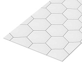 Панель стеновая ПВХ для кухни 4000х600х1 мм гексагон Панель стеновая ПВХ для кухни 4000х600х1 мм гексагон