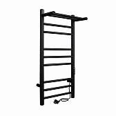 Полотенцесушитель электрический Indigo Line Trinity с полкой 700х332 мм 90 Вт с терморегулятором черный муар Полотенцесушитель электрический Indigo Line Trinity с полкой 700х332 мм 90 Вт с терморегулятором черный муар