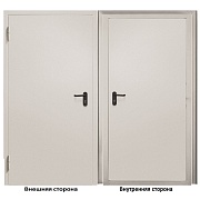 Дверь противопожарная Промет ДП-EIS-60 глухая левая серый RAL 7035 850х2050 мм
