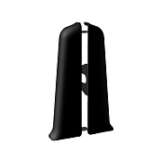 Заглушка торцевая Идеал Деконика 85 мм черный левая-правая Г-профиль (2 шт.)