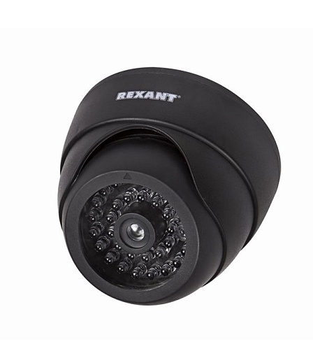 Муляж видеокамеры купольный Rexant внутренняя установка черный