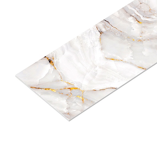 Панель стеновая пластик для кухни 3000х600х1,5 мм мрамор королевский