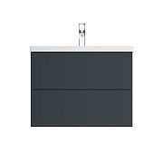 Тумба под раковину AM.PM Gem 85 см подвесная графит матовая (M90FHX07522GM)