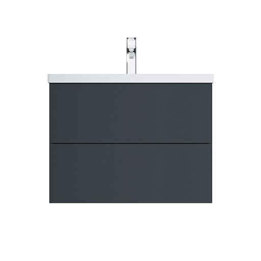 Тумба под раковину AM.PM Gem 85 см подвесная графит матовая (M90FHX07522GM)