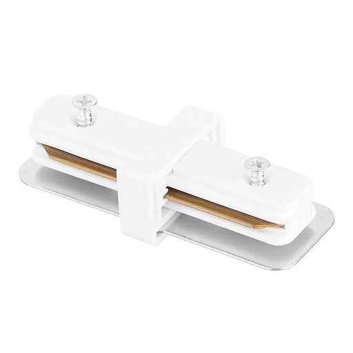 Коннектор для однофазного шинопровода прямой Arte Lamp Track белый (A130233) Коннектор для однофазного шинопровода прямой Arte Lamp Track белый (A130233)