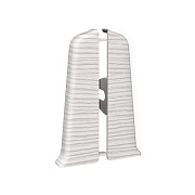 Заглушка торцевая Идеал Деконика 70 мм ясень бьянко левая-правая Г-профиль (2 шт.)