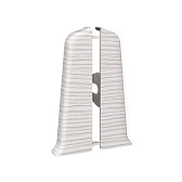 Заглушка торцевая Идеал Деконика 70 мм ясень бьянко левая-правая Г-профиль (2 шт.)