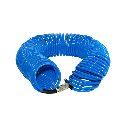 Шланг спиральный Fubag 1/4 15 м для компрессоров с фитингами (170306) Шланг спиральный Fubag 1/4 15 м для компрессоров с фитингами (170306)