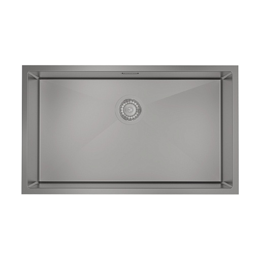 Мойка для кухни Iddis Edifice 745х440х200 мм врезная прямоугольная с сифоном нержавеющая сталь графит (EDI74G0i77)