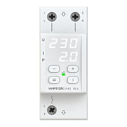 Реле напряжения модульное Welrok VI-63 220 В 63 А тип AC цифровое Реле напряжения модульное Welrok VI-63 220 В 63 А тип AC цифровое
