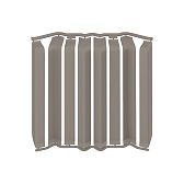 Накладка для прямоугольного плинтуса Дюра 80 мм платиново-серая (8 шт.) Накладка для прямоугольного плинтуса Дюра 80 мм платиново-серая (8 шт.)
