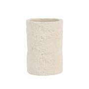 Стакан для ванной Fora Travertine настольный полирезин бежевый (FOR-TVN044)