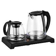 Чайный набор электрический Kitfort КТ-6180 2 л черный