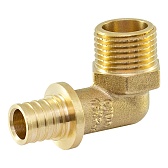 Уголок Ondo 16 мм х 1/2 НР(ш) латунь (OXLM1612)