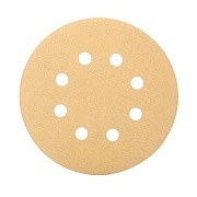 Диск шлифовальный КМ Gold d125 мм Р240 на липучку бумажная основа (5 шт.)