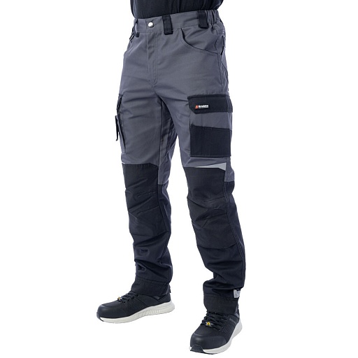 Брюки рабочие Brodeks KS302 54 рост 182-188 см серо-черные