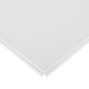 Кассета для подвесного потолка 600х600 мм Албес Line Эконом алюминиевая белая матовая (50 шт.)