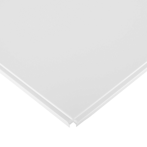 Кассета для подвесного потолка 600х600 мм Албес Line Эконом алюминиевая белая матовая (50 шт.)