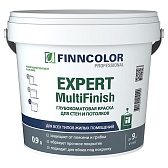 Краска влагостойкая Finncolor Expert MultiFinish база VVA глубокоматовая белая 0,9 л Краска влагостойкая Finncolor Expert MultiFinish база VVA глубокоматовая белая 0,9 л