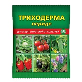 Средство для защиты растений от болезней Ваше хозяйство Триходерма вериде 15 г Средство для защиты растений от болезней Ваше хозяйство Триходерма вериде 15 г