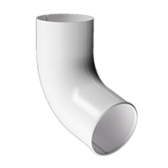 Docke STAL PREMIUM Отвод трубы D90 (Пломбир 9010)