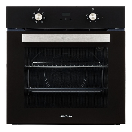 Духовой шкаф электрический встраиваемый Krona Regina 60 BL 595 мм черный