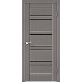 Дверь межкомнатная Premier 18 700х2000 мм ПВХ Soft Touch ясень грей со стеклом с замком и петлями Дверь межкомнатная Premier 18 700х2000 мм ПВХ Soft Touch ясень грей со стеклом с замком и петлями