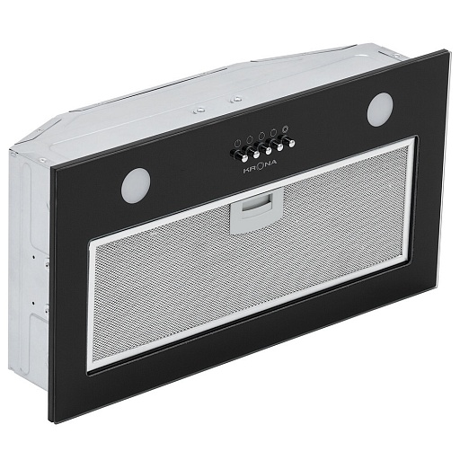 Кухонная вытяжка встраиваемая Krona Elisa 600 Glass Black PB 60 см черная