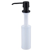 Дозатор для мыла WasserKraft встраиваемый пластик черный (K-1799)