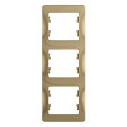 Рамка Systeme Electric Glossa трехместная титан (GSL000407) Рамка Systeme Electric Glossa трехместная титан (GSL000407)