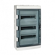 Щит распределительный навесной EKF PROxima ЩРН-ПГ-36 пластиковый IP65 625х345х155 мм 36 модулей прозрачная дверь серый