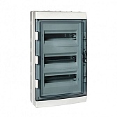 Щит распределительный навесной EKF PROxima ЩРН-ПГ-36 пластиковый IP65 625х345х155 мм 36 модулей прозрачная дверь серый