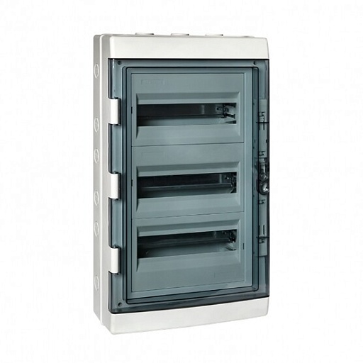 Щит распределительный навесной EKF PROxima ЩРН-ПГ-36 пластиковый IP65 625х345х155 мм 36 модулей прозрачная дверь серый