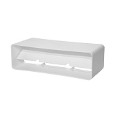 Соединитель прямой пластиковый для плоских воздуховодов 60х204 мм с обратным клапаном Соединитель прямой пластиковый для плоских воздуховодов 60х204 мм с обратным клапаном