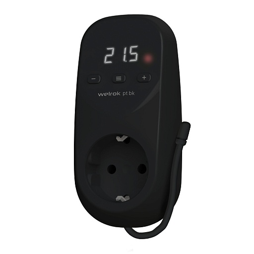 Терморегулятор цифровой для теплого пола Welrok PT BK черный Терморегулятор цифровой для теплого пола Welrok PT BK черный