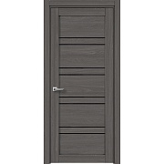 Дверь межкомнатная Соло 1 800х2000 мм ПВХ дуб элегансия серый со стеклом с замком