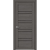 Дверь межкомнатная Соло 1 800х2000 мм ПВХ дуб элегансия серый со стеклом с замком