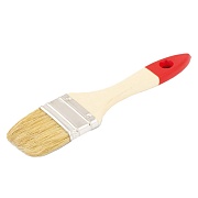 Кисть плоская натуральная щетина деревянная ручка Color Expert 50х11 мм для красок на водной основе