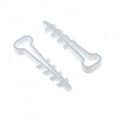 Дюбель-хомут для круглого кабеля PROxima 5-8 мм белый (100 шт.) (plc-nccf-5x8w)