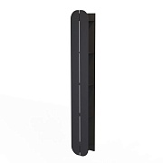 Полка для ванной Flow Round пятиярусная с крючками 150х96х1000 мм металл черная (Fl-ro-p15кр-ч)